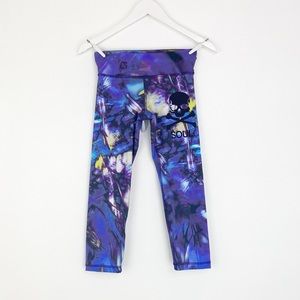 Soulcycle Size S Skull Workout Yoga Cycling Crop Legging